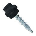 Fasteners Plus ST Fastening ZXL Woodbinder Metal-to-Wood #10 x 1 Black Screws with EPDM Rubber Washer, 250-Count - Designed for Metal Roofing and Siding Panels