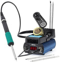YIHUA 948DB+ II Soldering Iron Station Kit compatible for T12 solder iron tip with 3 tips with °F-°C Conversion, Sleep Mode, Auto Shutdown, Preset Channels, Calibration Functions