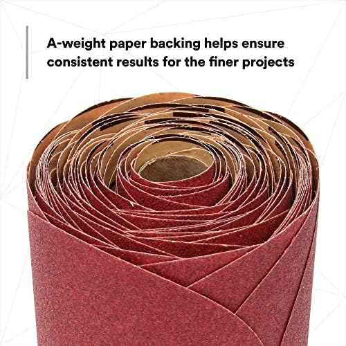 3M Stikit Red Abrasive Sanding Discs, 01109, No Hole, 6 in, 320+ Grade, Pack of 100 Discs, for Auto Sanding, Primer Sanding, E-Coat