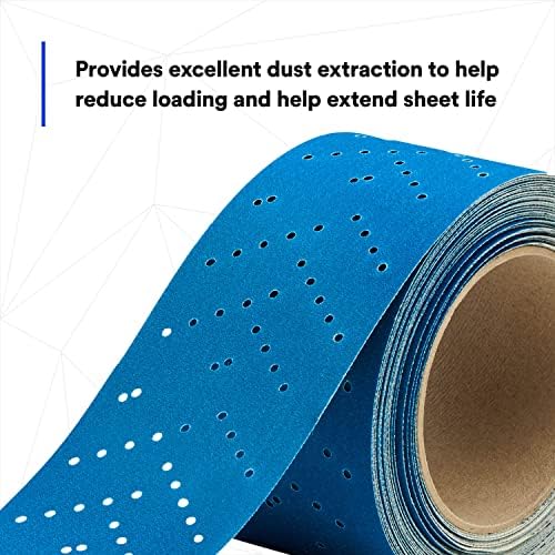 3M Hookit Blue Abrasive Sheet Roll, 36195, 320, 2.75 in x 13 yd