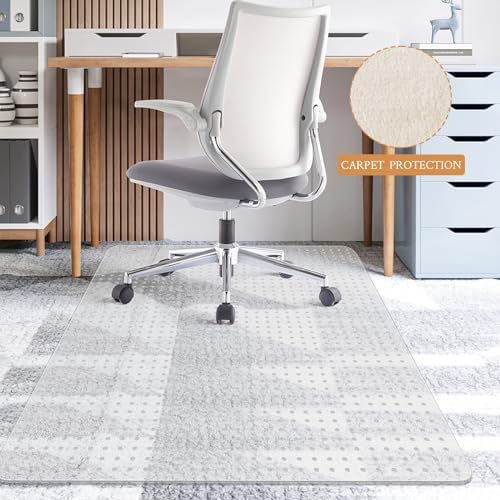 KMAT Office Chair Mat for Carpet, Computer Desk Mat