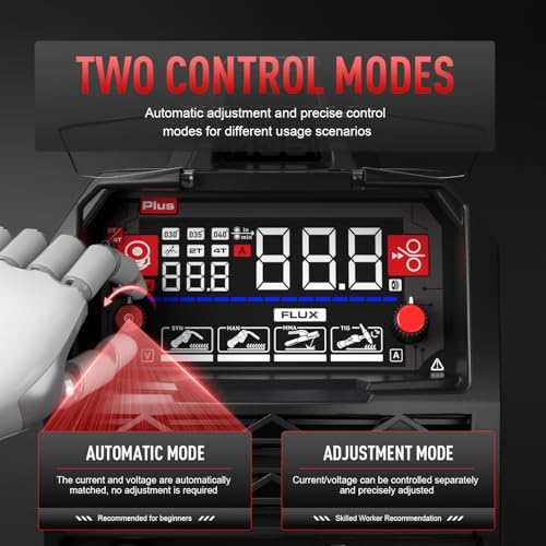 ANDELI 110V/220V MIG Welder 135A ，PULSE Flux Core/Lift TIG/Stick 4-in-1