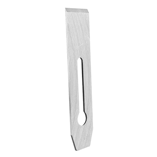 Bench Plane Blade, High-Carbon Steel Carpentry Woodwork Hand Planer Blade, Replacement Woodwork Planer DIY Tool - Silver White(Width-51MM)