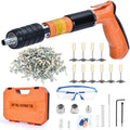Concrete Nail Gun Kit with 220pcs 7.3mm Nails, 5 Speed Adjustable