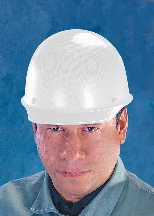 MSA Skullgard Cap Style Safety Hard Hat with Suspension - Non-Slotted Cap, Made of Phenolic Resin, Radiant Heat Loads up to 350F | Staz-On Pinlock Suspension