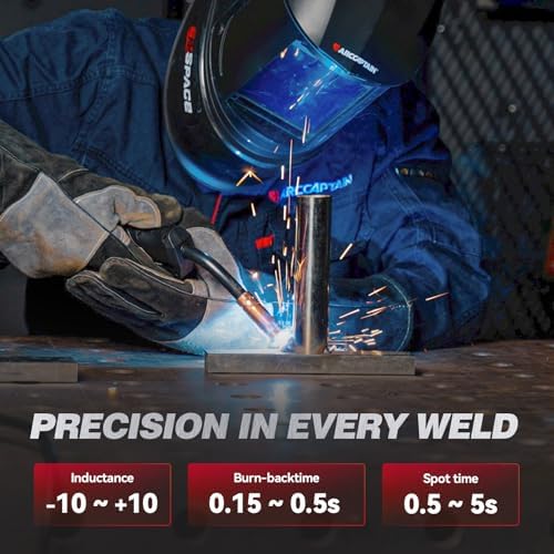 ARCCAPTAIN MIG205 Pro MIG Welder 205A 120V 240V 6-in-1 Aluminum Welding