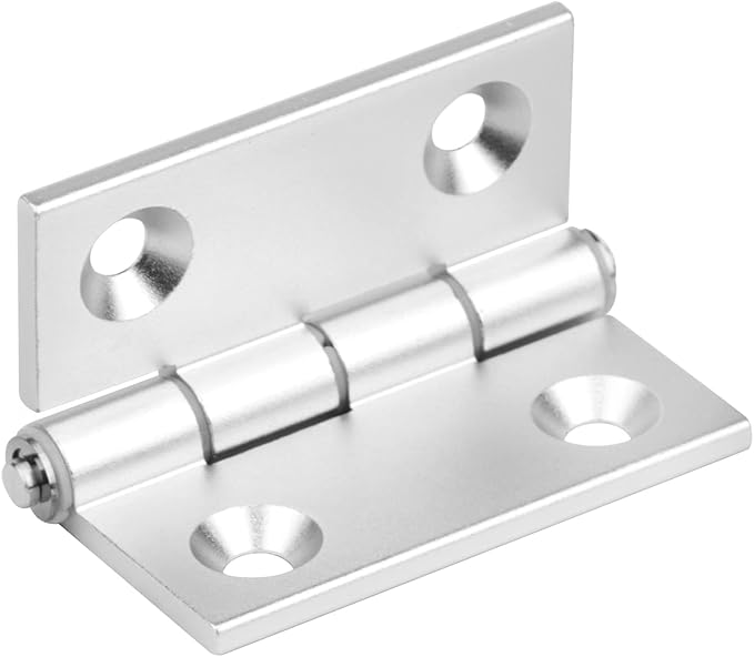 6 Pack 2-1/2" Aluminum Alloy Door Hinges for 4040 Series Profile, Adjustable Butt Hinges