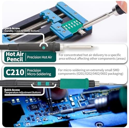 YIHUA 992D-II 2-IN-1 Micro Soldering and Hot Air Pencil Station