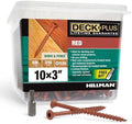 Deck Plus Deck Screws, #10 x 3in, 62 Pack, Red Epoxy
