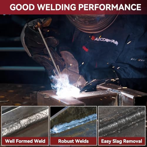ARCCAPTAIN E7018 Welding Rods 3/32" 2LB Low Hydrogen Carbon Steel Electrode