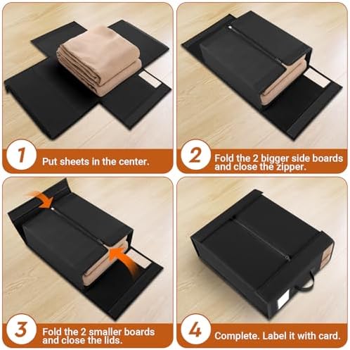StorageTastic Bed Sheet Closet Organizers and Storage Under Bed Storage