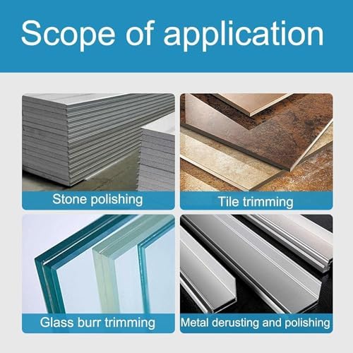 Electroplated Diamond Sanding Paper Sheet Pad,200Grit 5inch 125mm Grinding Sandpaper Pad Hook and Loop Backing for Metal Glass Porcelain Ceramic Hand Polishing & Trimming (1 Piece)