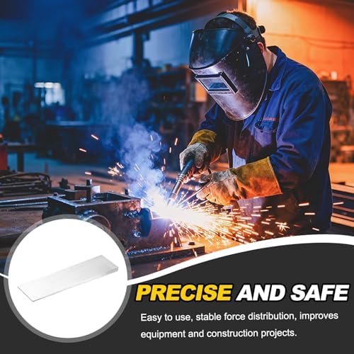 HARFINGTON 2Pcs Stainless Steel Flange Wedge, 5/16" x 1-9/16" x 5-15/16" Metal Right Angle Wedge Shim Spreading Flange Triangle Pipefitting Welding Underpinning Tool for Lathe Milling Machine