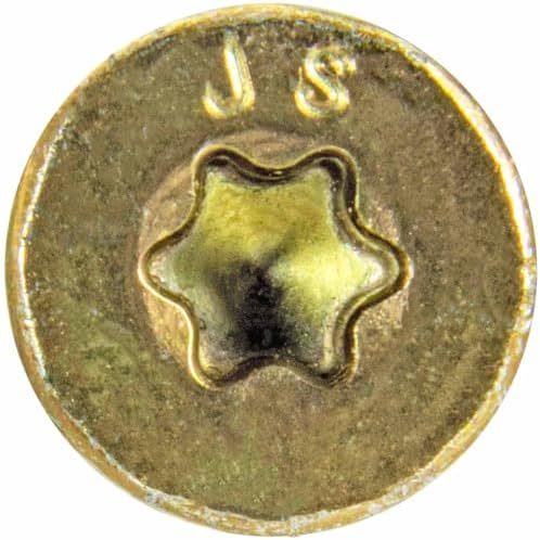 Jake Sales #8 x 2 Gold Star Wood Screw, T-20 Torx Drive, Flat Head - (Case of 9 x 5 Pound Boxes) ~6,750 Screw Count