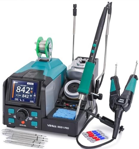 YIHUA 982D-I PRO Single-Channel 2 Tool Hot Tweezers Micro Soldering Station