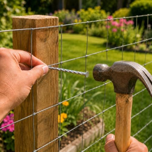 4 Inch 30 Pcs Artificial Turf Stakes Galvanized Spiral Landscape Staples