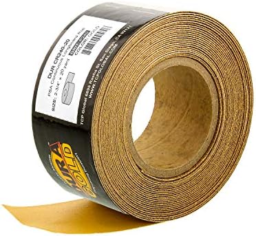 Dura-Gold Pro Series Rigid Longboard Hand Sanding File Block with Both Hook & Loop Backing and PSA Backing Adapter Pad & 240 Grit PSA Longboard Sandpaper 20 Yard Roll, 2-3/4" Wide