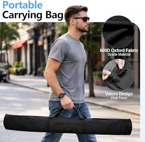 10x10FT Banner Stand, Heavy Duty Step and Repeat Stand, Black