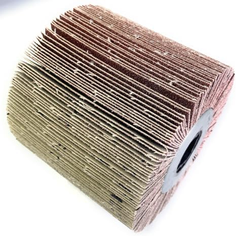 SIGNI Sandpaper Polishing burnishing Drawing Wheel Compatible with Burnishing Machine/Polisher/Sander 120x100mm (60 grit sandpaer)