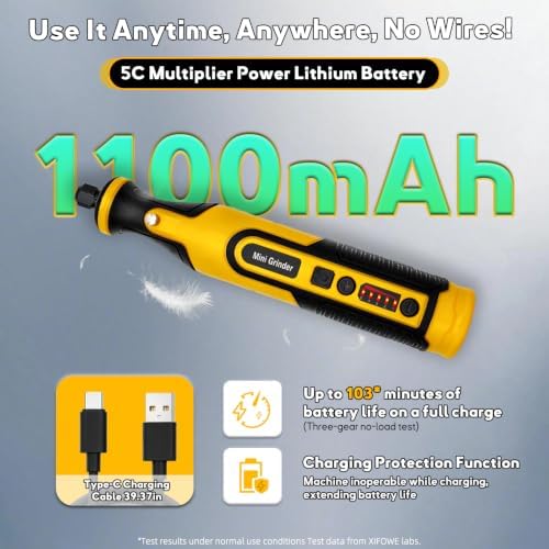 7.2V Mini Cordless Rotary Tool, 59 Attachments for DIY Crafts