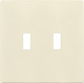 ENERLITES Screwless Double Toggle Switch Wall Plate, Child Safe Dual Light Switch Cover, Standard Size 2-Gang 4.68" x 4.73", Unbreakable Polycarbonate Thermoplastic, SI8812-LA, Glossy, Light Almond