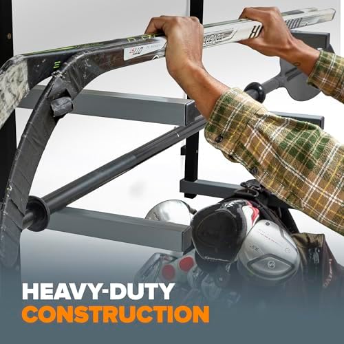 BORA 4-Level Lumber Storage Rack Wall Mount Wood Rack For Garage Organizer