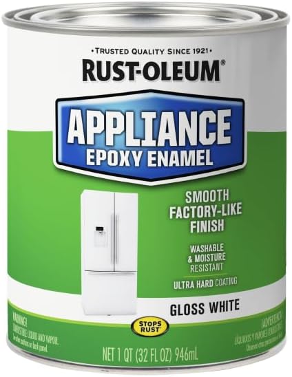 Rust-Oleum 241168 Specialty Appliance Epoxy Paint, Quart, Gloss White