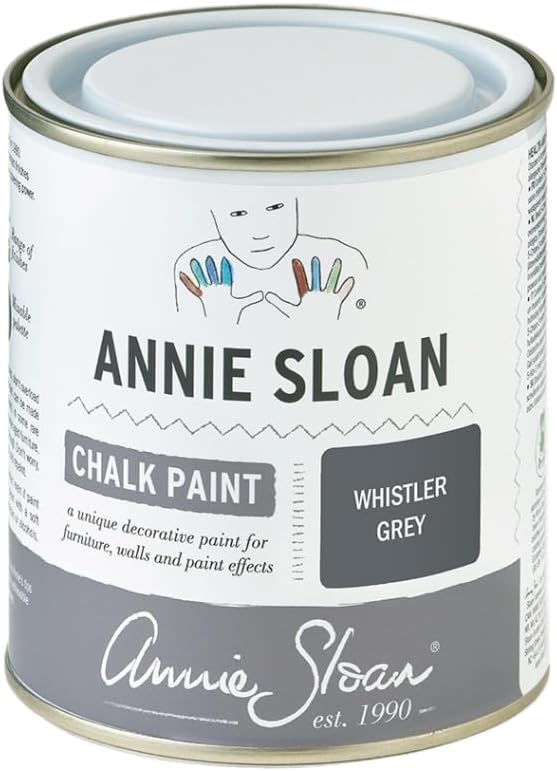 Annie Sloan Chalk Paint® (Whistler Grey, 500 ml/16.9 Fl Oz) a unique decorative paint for furniture, cabinets and home décor with no sanding or priming