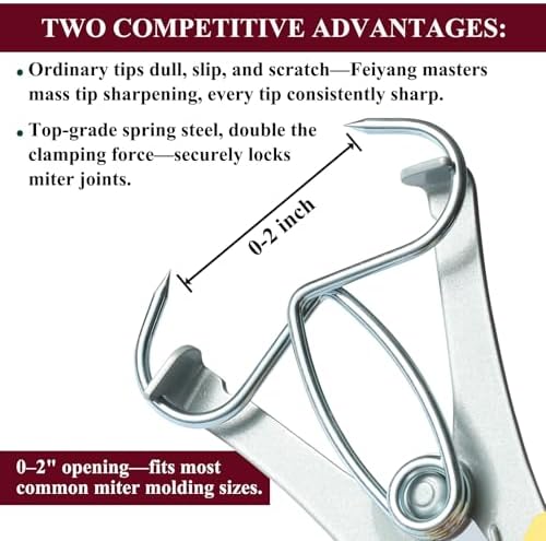 Miter Spring Clamps Essential Set for Woodworking
