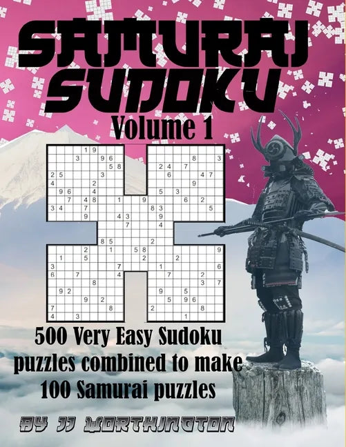 Samurai Sudoku Puzzles Large Print for Adults and Kids: 500 Very Easy Sudoku Puzzles Combined to make 100 Samurai Puzzles - Paperback