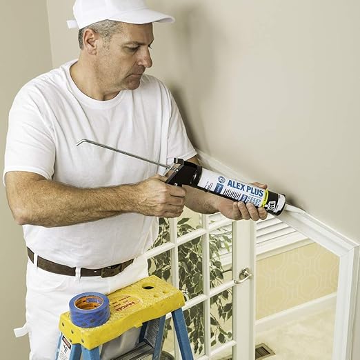 DAP Acrylic Latex Caulk with Silicone, White | Alex Plus | 10.1oz | Pack of 2