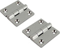 Marine Grade CAST Solid 316 Stainless Steel Mirror Polished Butt Hinges Marine Stainless Steel Heavy Duty 2" x 2" Pair for Boat, RVs