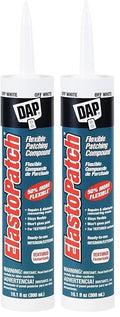 DAP 12286 Elastopatch Textured 02 10.1Oz Raw Building Material, 10.1 oz, Off- White, 10 Ounce (Pack of 2)