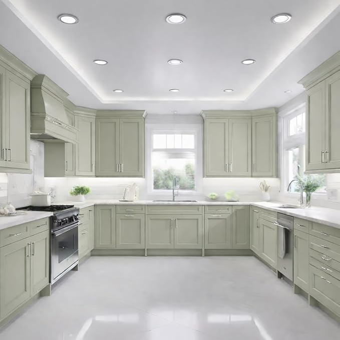 ALL-IN-ONE Paint by Heirloom Traditions, Willow (Soft Sage), 8oz Sample - Durable cabinet and furniture paint. Built in primer and top coat, no sanding needed. Includes our 30 featured color card.