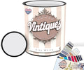 Vintiques Chalk & Mineral Paint, City White, 32oz - Matte Finish- Easy Application for DIY Projects - Furniture, Wood, Metal, Home Decor and More - includes color card