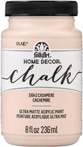 FolkArt Home Décor Chalk Paint, Cashmere 8 fl oz Acrylic Craft Paint with an Ultra Matte Finish, 51042
