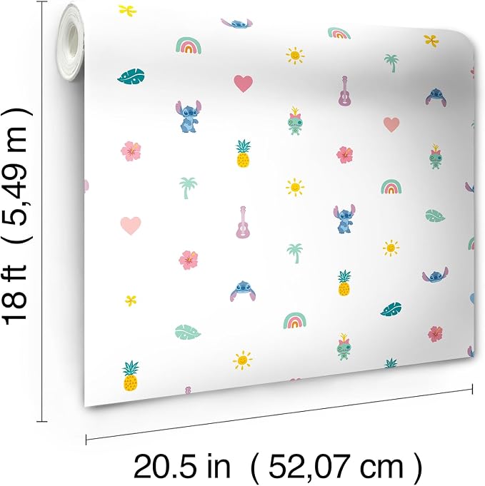 Disney Stitch Peel and Stick Wallpaper by RoomMates, RMWS1267