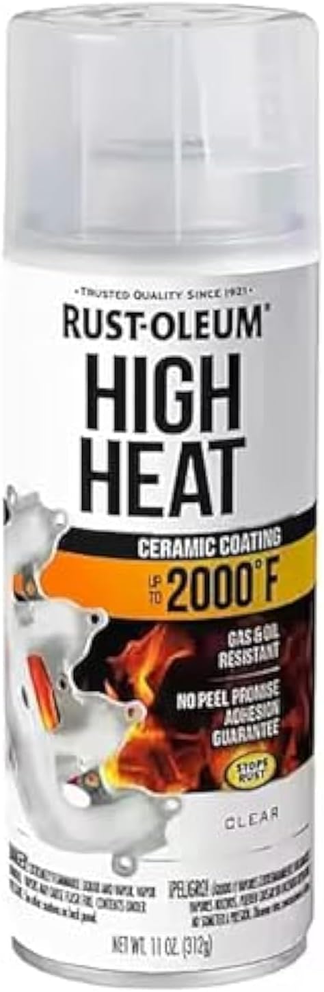 Rust-Oleum 260771 Automotive High Heat Spray Paint, 11 oz, Clear