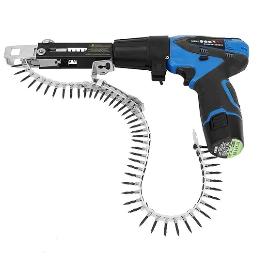 Automatic Drill Nailer, 3Pcs Chain Nail Gun Adapter Woodwork Automatic Nail Adapter Electric Drill Chain Attachment Set for Drywall Wood Board Ceiling