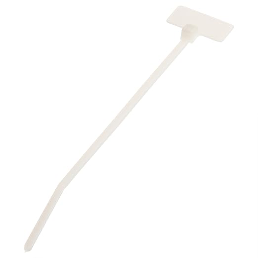 Panduit PLF1M-M Marker Flag Cable Tie, Miniature, Nylon 6.6, 4.3-Inch Length, Natural (1,000-Pack)