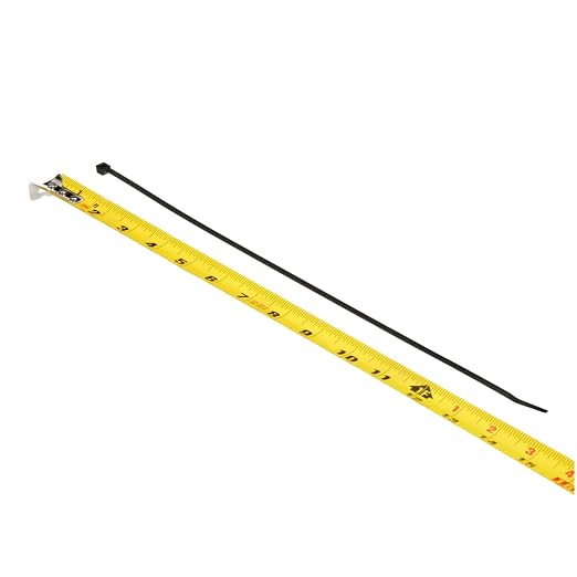 3M Standard Cable Tie, Black/Nylon, 50 lbs. Tensile, 15 inches, Pack of 500 | CT15BK50-D