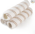 Mister Rui 9 Inch Paint Roller Covers, 3 Pack for Small Projects & Touch Ups, 3/8 Inch Nap Microfiber for Smooth Finish