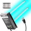 TURBRO 72W UV Sanitizer Lamp with Energy Saving Airflow Sensor, Ozone Free Ultraviolet Light, Air Purifier for HVAC Units and Ducted Systems, Direct Plug-in 120V, UV72PA