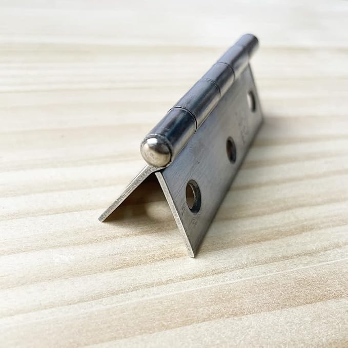 3pcs 304 Stainless Steel 3-inch Folding Butt Hinges Home Furniture Hardware Door Hinges for Door Case Lid Wooden Box Chest (75mm x 50mm x 1.5mm)