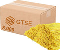 GTSE 14 inch Yellow Zip Ties, 8,000 Bulk Contractors Pack, 50lb Strength, UV Resistant Long Nylon Cable Ties, Self-Locking 14" Tie Wraps, Full Carton