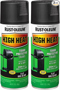 Rust-Oleum 7778830 High Heat Spray Paint, 12 Ounce, Bar-B-Que Black, 12 Fl Oz (Pack of 2)