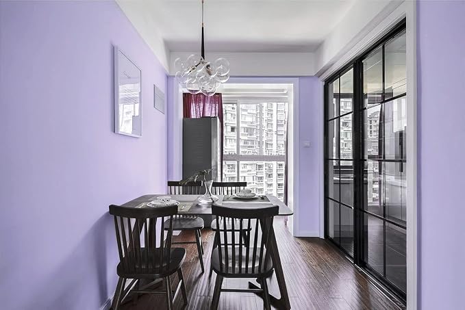 393"x17.7" Peel and Stick Wallpaper Solid Color Purple Contact Paper Self Adhesive Removable Wallpaper for Wall Covering Vinyl Rolls