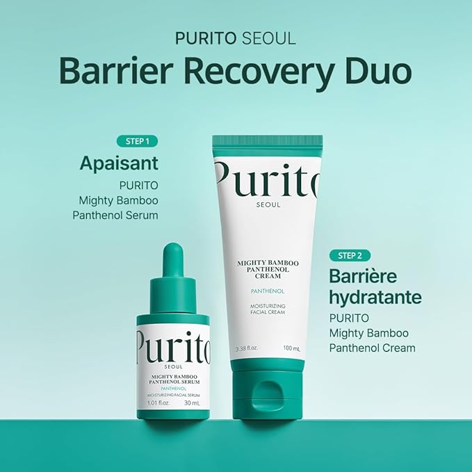 PURITO Panthenol 10% Post-Acne Cream | Moisturizer for Blemish Marks, Barrier Repair | Silicone-Free, Non-Comedogenic, Fragrance-Free, Vegan & Cruelty-free | Korean Skincare, 100mL 3.38 fl.oz