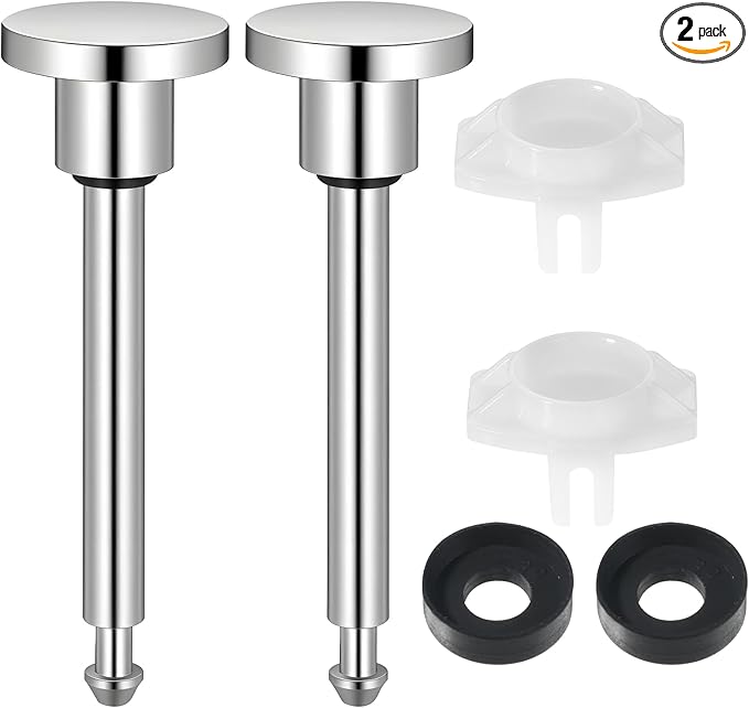 2 Set Tub Spout Diverter Repair Kit, Includes 2 x Diverter Valve Stems, 2 x Cup Seals and 2 x Gates, Bathroom Shower Bathtub Leaky Faucet Repair Replacement Parts