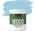 DWIL Matte Finish Furniture Paint - 16 Oz Wood Paint for Cabinets, Doors, Tables, and Dressers Refinishing - Water-Based, Non-Toxic & Odorless, Easy to Apply(Crystal Blue)-Without Tools